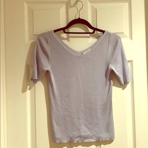 Lilac 100% Silk Ann Taylor LOFT Blouse